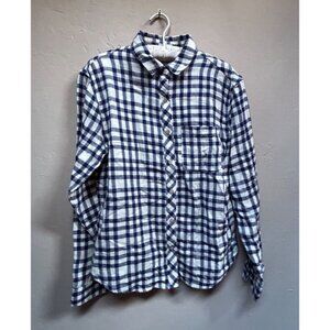 California Tailor Shirt No. 1 USA Womens  Long Sleeve Plaid  Button Up Top Large